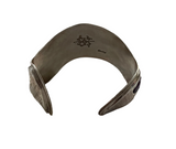 Sterling Silver Inlay Cuff 1-1/8”Wide with a 1”Opening by Teddy Draper Jr. and Ophelia Garcia - Navajo
