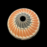 Polychrome Jar 5-1/4”H x 6”Diameter by Geraldine Sandia - Jemez Pueblo