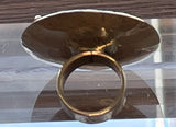 Sterling Silver Star Ring with Turquoise by Monty Claw - Navajo