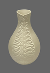 White Carved Vase 7.5”High x 4.75”Diameter Also in includes the Avanyu (Serpent) by Tony Sangre- Isleta Pueblo