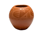 Red on Red Jar 5”High x 5.5”Diameter by Sandra Sanchez Chaparro - San Ildefonso Pueblo