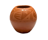 Red on Red Jar 5”High x 5.5”Diameter by Sandra Sanchez Chaparro - San Ildefonso Pueblo