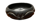 Stone Polished Bowl with Carved Avanyu (Serpent) Fired Black 3”H x 8”Diameter by Pablita Tafoya Chavarria (b.1914-1979) - Santa Clara Pueblo