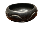 Stone Polished Bowl with Carved Avanyu (Serpent) Fired Black 3”H x 8”Diameter by Pablita Tafoya Chavarria (b.1914-1979) - Santa Clara Pueblo