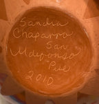 Red on Red Jar 5”High x 5.5”Diameter by Sandra Sanchez Chaparro - San Ildefonso Pueblo