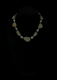 Sterling Silver and Royston Turquoise Necklace 18-1/2”Long by Harry Morgan - Navajo