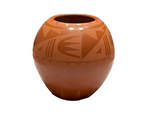 Red on Red Jar 5”High x 5.5”Diameter by Sandra Sanchez Chaparro - San Ildefonso Pueblo