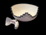 Fish in a Bowl 8.75”Wide x 3.25” by Thomas Tapia - Tesuque Pueblo