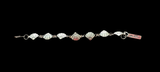 Sterling Silver Shell Bracelet 7”Long by Monty Claw - Navajo