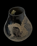 Sgraffito Jar 6.5”H x 5.75” by Dan Tafoya - Santa Clara Pueblo