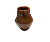 Miniature Vase with Fire Clouds 4”H x 3.25”Diameter by Alice Cling - Navajo