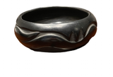 Stone Polished Bowl with Carved Avanyu (Serpent) Fired Black 3”H x 8”Diameter by Pablita Tafoya Chavarria (b.1914-1979) - Santa Clara Pueblo