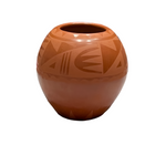 Red on Red Jar 5”High x 5.5”Diameter by Sandra Sanchez Chaparro - San Ildefonso Pueblo