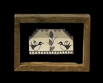 Framed Bird Tile 2.5”High x 4.5”Wide by LaDonna Victoriano - Acoma Pueblo