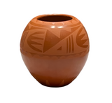 Red on Red Jar 5”High x 5.5”Diameter by Sandra Sanchez Chaparro - San Ildefonso Pueblo