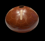 Sgraffito Butterfly Seed Pot by Avelina Corona - Mata Ortiz