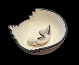 Fish in a Bowl 8.75”Wide x 3.25” by Thomas Tapia - Tesuque Pueblo