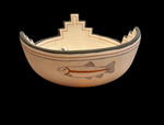 Fish in a Bowl 8.75”Wide x 3.25” by Thomas Tapia - Tesuque Pueblo