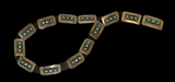 Kingman Turquoise Concho Belt 38.5”Long each Concho is 2”Long x 1.25”High with Three Pieces of Kingman Turquoise, Buckle is 2.25”Long x 1-3/8”High by Frank Patania Sr.