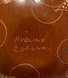 Sgraffito Butterfly Seed Pot by Avelina Corona - Mata Ortiz