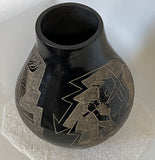Sgraffito Jar 6.5”H x 5.75” by Dan Tafoya - Santa Clara Pueblo