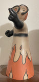 Burning of the Zozobra figure Need Repair by Mary Ortiz - Cochiti Pueblo