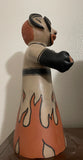 Burning of the Zozobra figure Need Repair by Mary Ortiz - Cochiti Pueblo