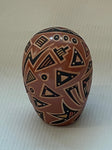 Bear Egg Seed Pot 3-1/8"High x 2"Diameter by Glendora Fragua - Jemez Pueblo