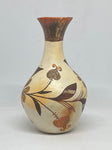 Polychrome Vase with Fire Clouds 6.5”H x 4.5”Diameter - Unsigned Acoma Pueblo