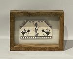 Framed Bird Tile 2.5”High x 4.5”Wide by LaDonna Victoriano - Acoma Pueblo